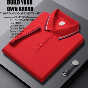 <span class=keywords><strong>T</strong></span>-shirt d'é<span class=keywords><strong>t</strong></span>é à manches courtes pour homme, personnalisable avec logo OEM et ODM, style décontracté pour papa, polo d'affaires - Product Image 1
