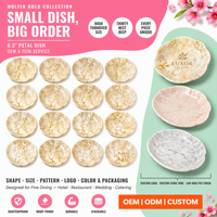Assiette en mélamine personnalisée OEM/ODM pour usine, bord incurvé Softlobe, idéale pour fêtes, bonbons, pique-niques, compotes, confitures, incassable et anti-éclats