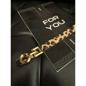 Ceinture en fausse fourrure pour femme Foru avec boucle à fermoir en alliage, style décontracté - Product Image 2