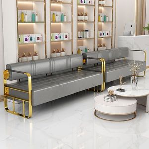 Silla de Espera Moderna de Cuero PU con Patas Cromadas Tipo Sable para Uso Comercial, Diseño Rectangular, Estilo Contemporáneo y Duradero - Product Image 2