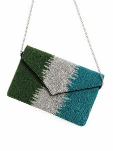 Sac de soirée pour femme en perles faites à la main, pochette enveloppe, sac à bandoulière avec chaîne, fabricant OEM ODM en gros - Product Image 3