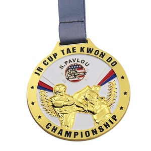 Médaille en métal créative 3D personnalisée en gros pour Taekwondo <span class=keywords><strong>Judo</strong></span> Wrestling Jujitsu Boxe Sport Triathlon Karaté-Metal Crafts - Product Image 4