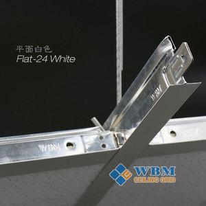 Nhà máy toàn Bộ bán Hiện Đại Trắng rãnh Trần TEE lưới Trần tiếp xúc với hệ thống T24 phẳng mở lưới treo trần - Product Image 4