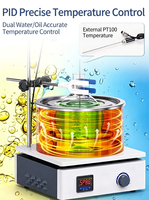 Digital LED Display Constant Temperature Heating Magnetic Stirrer Water Bath Oil Bath 1% Speed Control Laboratory NY