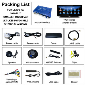 Lsailt 10.25 pouces Android multimédia CarPlay écran pour LEXUS NX 200T 300H 2015 -2017 BT 4G WIFI GPS mise à niveau affichage - Product Image 6