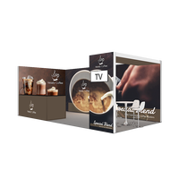 10x20 Custom Aluminium tragbare beleuchtete Light box Display Messe ausstellung Messestand