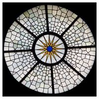 Plafond en verre solide de lentille plate claire de dôme classique de haute qualité pour la maison de villa