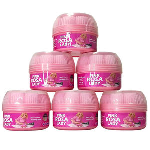 Pâte nettoyante rose en matériau naturel ECO pour le nettoyage des taches d'huile de cuisine avec <span class=keywords><strong>éponge</strong></span> dure, visage souriant et parfum de rose - Product Image 3