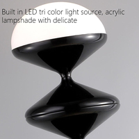 Lampadaire d'Angle LED Bauhaus Contemporain Minimaliste pour Salon Chambre, Style Boule Plate