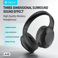 Headphone Nirkabel Grosir Over Ear 5.4 Headset Stereo Lipat 15 Jam Waktu Musik Supplier A48