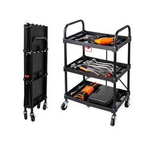 Serving Lightweight Rolling Mechanics Tool Trolley Cheap Iron Garage Tools Cabinet cart