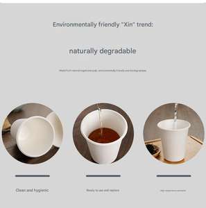 Vasos de Papel para Café de Doble Pared con Tapa, Personalizables OEM ODM, para Café y Té - Product Image 4