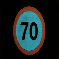 Panneau de signalisation routière personnalisé, rond, limite de vitesse 50, en aluminium, film réfléchissant prismatique, signalisation de sécurité routière pour autoroute et rue