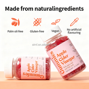 Gomitas de Vinagre de Sidra de Manzana Crudo Sin Filtrar de Gran Sabor, 60 Piezas, Sin Gluten, Veganas, Suplemento Nutricional, Ácido Fólico <span class=keywords><strong>B12</strong></span> para Adultos - Product Image 4