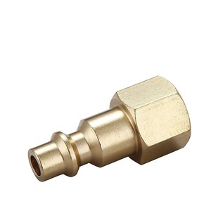 Conector Neumático de Cobre Tipo M de Paso Completo, Rosca Interna Americana de 1/4 NPT, Inserción Rápida - Product Image 1