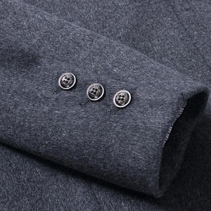 Abrigo de Lana para Hombre, Estilo Coreano, Entallado, <span class=keywords><strong>Juvenil</strong></span>, de Media Longitud, con Botones, para Primavera - Product Image 3