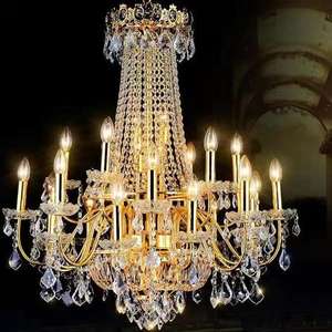 European Crystal Chandelier Luxury <b>Candle</b> Chandelier Living Room Lamp Atmospheric Villa Chandelier - Product Image 1