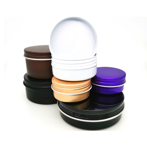 กล่องบรรจุภัณฑ์อะลูมิเนียมทรงกลมพร้อมฝาปิด ขนาด 5 กรัม 20 กรัม 40 กรัม 45 กรัม 60 กรัม 250 กรัม กระป๋องอะลูมิเนียม - Product Image 3