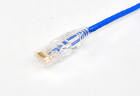 15cm Delgado 32AWG Conector transparente Cat6 UTP RJ45 Macho a macho Cable de conexión Ethernet Cable de red Cables de comunicación