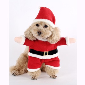 Costume de Noël festif élégant pour chiens et chats de petite à moyenne taille - Velours ultra doux et luxueux pour séances photo et fêtes - Product Image 1