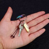 Couteau de poche pliant promotionnel en laiton avec lame en acier inoxydable, petit couteau utilitaire pliable pour porte-clés, idéal comme cadeau