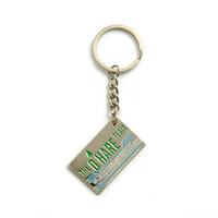 Venta caliente de moda personalizada tendencia llavero 2D 3D aleación de zinc llaveros de metal forma popular llaveros