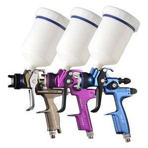 Pistolet à <span class=keywords><strong>peinture</strong></span> HVLP professionnel WARTE modèle 555 avec buse de 1,3 mm et réservoir d'alimentation par gravité de 600 ml, garantie de 3 ans pour la <span class=keywords><strong>peinture</strong></span> automobile - Product Image 1