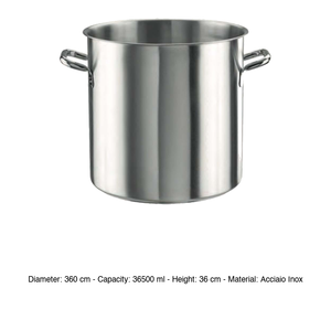 หม้อสต็อกสแตนเลสมีหูจับ 2 ข้าง Ø 36 ซม. สูง 36 ซม., 36.5 ลิตร พินทินอกซ์ - Product Image 3