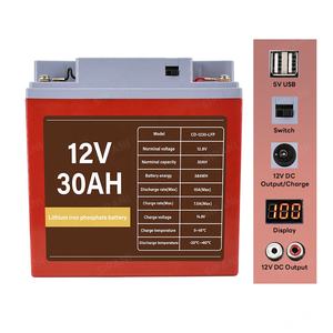 סיטונאי מחיר זול lifepo4 12v 30a-200ah סוללה ליתיום יון חבילה עם <span class=keywords><strong>5v</strong></span> usb 12vdc ספק כוח פלט 300w-2000w - Product Image 6