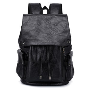 Sac à dos décontracté en PU de qualité supérieure pour homme, élégant et adapté aux déplacements professionnels ou de loisirs, comprend un compartiment pour ordinateur portable - Product Image 1
