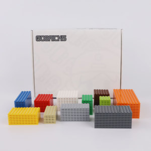 Gobricks kích thước khác nhau cơ sở tấm bộ sưu tập khối xây dựng bó gạch Túi Xây Dựng Cơ sở gạch phần moc với hộp màu - Product Image 2