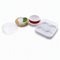 Boîte d'emballage pour biscuits en plastique PET transparent jetable de qualité alimentaire, couvercle personnalisable, boîtes thermoformées