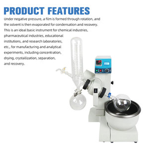 RE2000B laboratorium Evaporator putar kecil alat kristalisasi uap putar kondensor pemurnian distilasi - Product Image 3