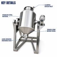 Multipurpose Grande Capacité 3L-6000L Durable 360 °   Mélangeur à tambour rotatif en acier inoxydable 304 pour poudres et granulés