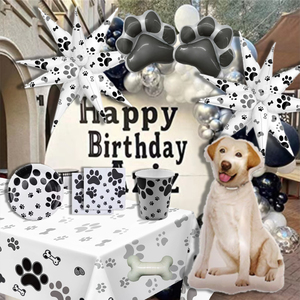 Starburst palloncini 32 pollici cucciolo di cane zampa stella esplosiva impronta di cane che esplode <span class=keywords><strong>palloncino</strong></span> opaca lamina palloncini decorazione palloncini - Product Image 1