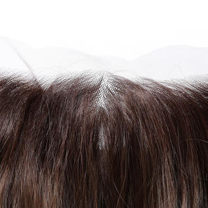 Changer au hasard coiffure brun mixte Ombre13x6 perruque en dentelle future fibre synthétique perruque bouclée vraie Photo haute densité - Product Image 3