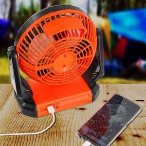 Ventilador Solar para Exteriores con Carga USB, Luz de Emergencia Portátil con Gancho, Ventilador Silencioso para Camping con Luz, Batería de Gran Capacidad - Product Image 1