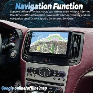 วิทยุติดรถยนต์ขนาด 9 นิ้ว สำหรับ Infiniti G25 G35 G37 ปี 2004-2013 ระบบ Android 15 พร้อมระบบนำทาง GPS, Auto CarPlay, เครื่องเล่นมัลติมีเดีย, ติดตั้งบนคอนโซลหน้ารถ, รับประกัน 1 ปี - Product Image 3