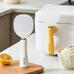 Cuchara magnética para arroz, cuchara para servir antiadherente blanca para uso en la cocina - Product Image 2