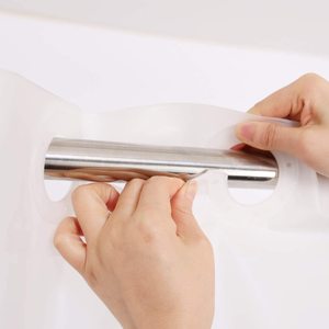 Bán Chạy Nhất Tùy Chỉnh Khách Sạn Lớp Không Có Móc Cần Thiết Không Thấm Nước Rèm Tắm Màu Trắng PEVA Rèm Phòng Tắm - Product Image 3