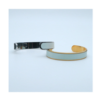 Ouvert Plaqué Poignet Main Bijoux En Gros Mode Bracelet En Cuir Sublimation Blanc Manchette Bracelet