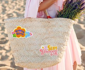 Patchs d'été brodés à la mode Orange jaune tournesol paix chapeau patchs fer broderie transfert de chaleur pour enfants sac de vêtements - Product Image 3