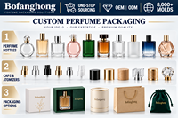 Flacon pulvérisateur de parfum vide en verre avec logo personnalisé, 30 ml, 50 ml, 100 ml, corps ondulé, pompe de luxe, emballage cosmétique pour parfum