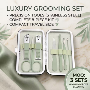 Ensemble de soins de luxe 8 pièces, ensemble de <span class=keywords><strong>manucure</strong></span> et pédicure, ensemble de soins, vente en gros, articles d'hygiène personnelle, cadeaux d'entreprise - Product Image 1