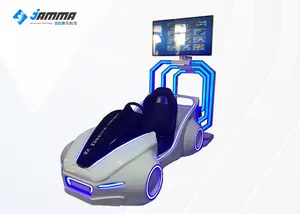 ビジネスVRカーレーシングバーチャルリアリティビデオゲームコンソールドライビングレーシングモーションシミュレーター9DVRマシン