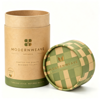 Boîte ronde en carton rigide de qualité alimentaire pour l'emballage de poudre de thé vert matcha, logo personnalisé, boîte hermétique
