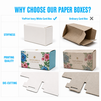 Sacs cadeaux de luxe personnalisés en papier rigide avec logo, ruban, pour chaussures, sous-vêtements, festival, matériaux recyclés, lamination