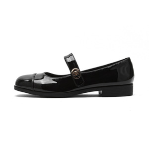 <span class=keywords><strong>Scarpe</strong></span> Mary Jane in Pelle Verniciata Premium, Eleganti con Punta Quadrata e Tacco Alto Grosso, Cinturino Regolabile con Fibbia e Fodera Traspirante - Product Image 1