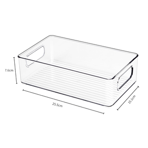 Bộ 6 Thùng Sắp Xếp Tủ Lạnh Bằng Nhựa, Thùng Đựng Thực Phẩm Có Thể Xếp Chồng Trong Suốt Cho Tủ Lạnh, Tủ Đông, Tủ Bếp, Phòng Đựng Thức Ăn - Product Image 6