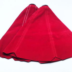 Universal Flocked Leather Gear <b>Shift</b> <b>Knob</b> Dust Cover For Car Modification Washable Red - Product Image 1